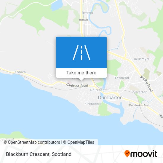 Blackburn Crescent map