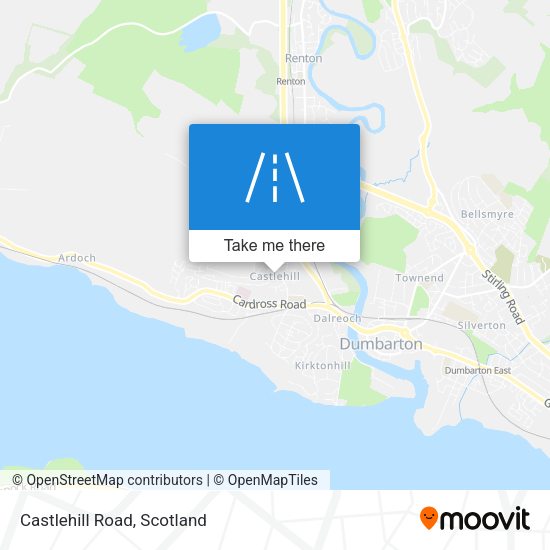 Castlehill Road map