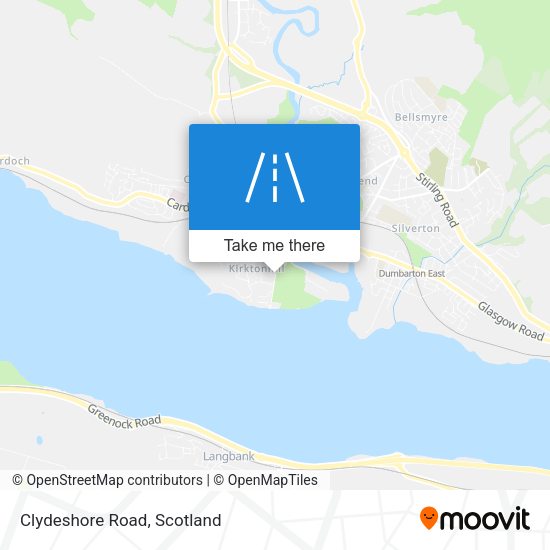 Clydeshore Road map
