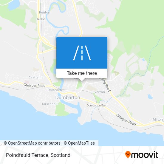 Poindfauld Terrace map