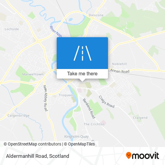 Aldermanhill Road map
