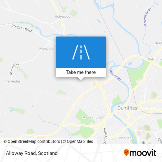 Alloway Road map