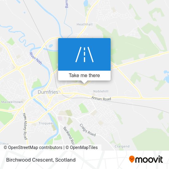 Birchwood Crescent map