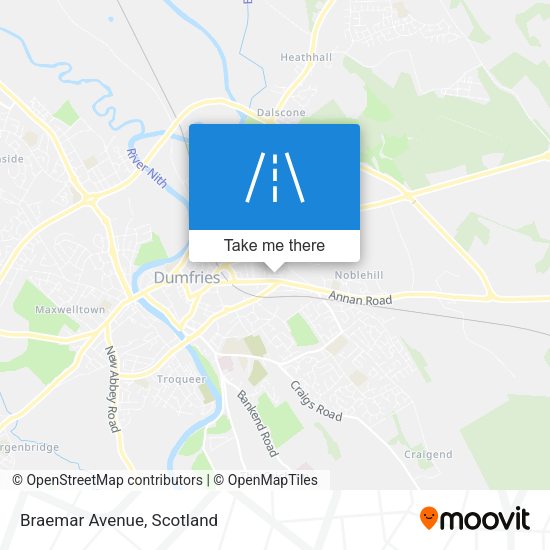 Braemar Avenue map