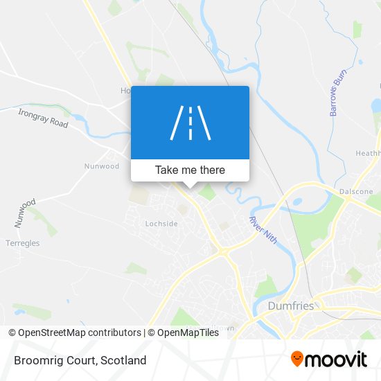 Broomrig Court map