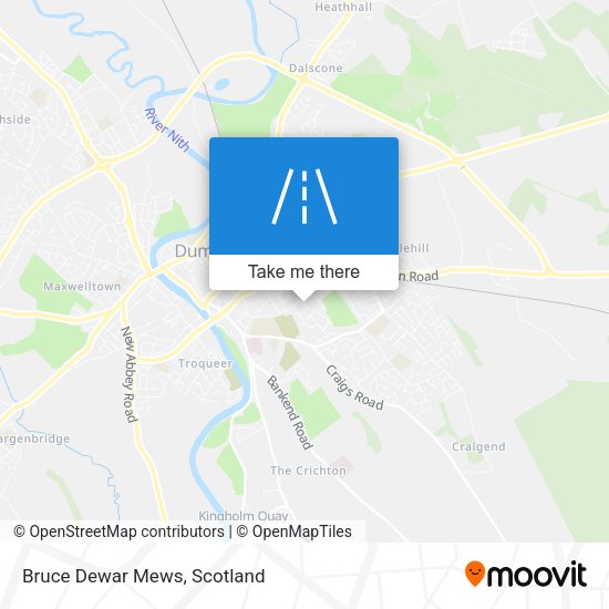 Bruce Dewar Mews map