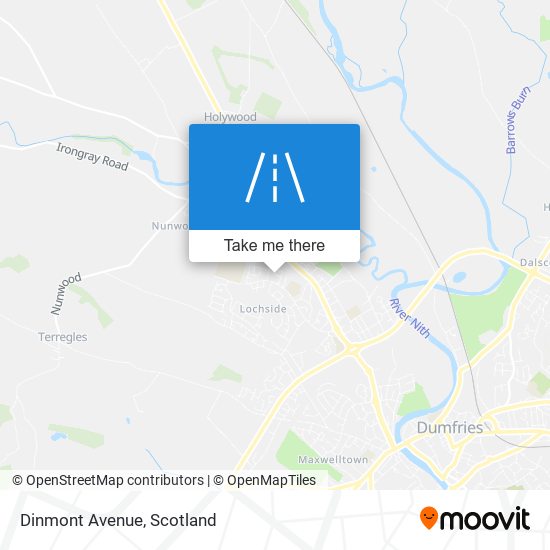 Dinmont Avenue map