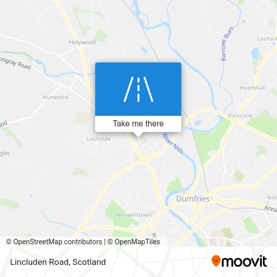 Lincluden Road map