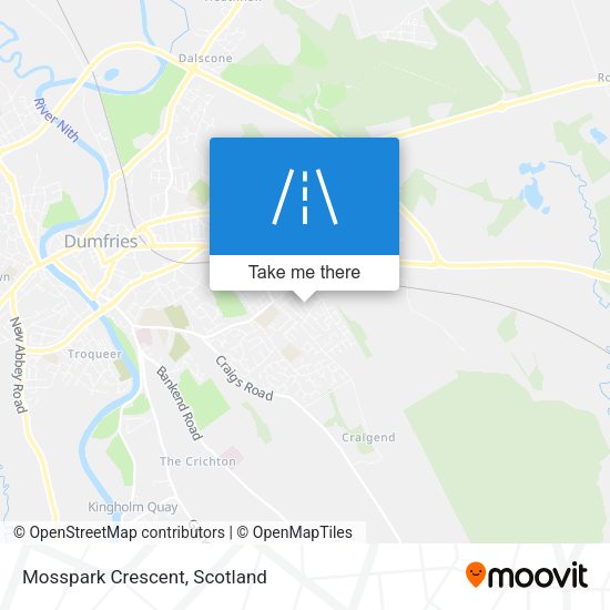 Mosspark Crescent map