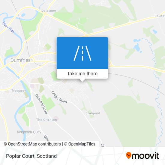 Poplar Court map