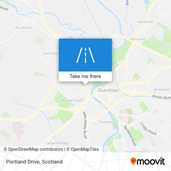 Portland Drive map