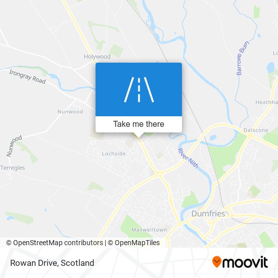 Rowan Drive map