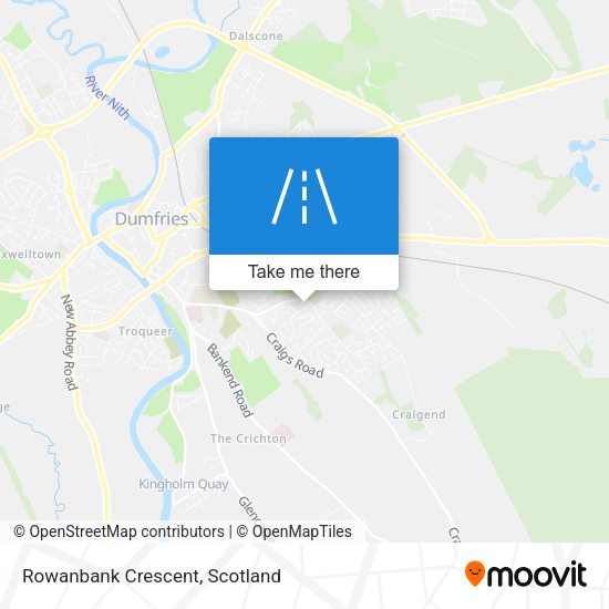 Rowanbank Crescent map