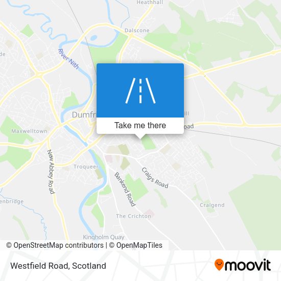 Westfield Road map