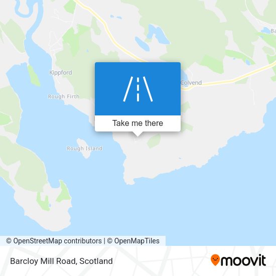 Barcloy Mill Road map