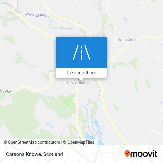 Carsons Knowe map