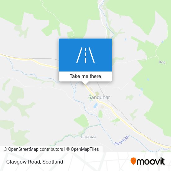 Glasgow Road map