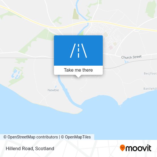 Hillend Road map