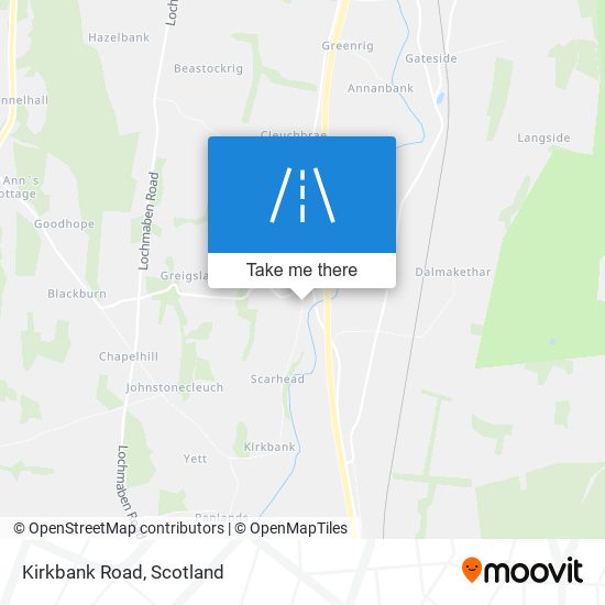 Kirkbank Road map