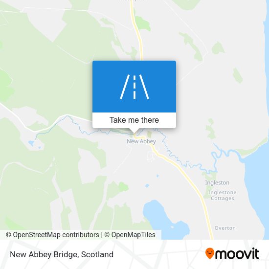 New Abbey Bridge map