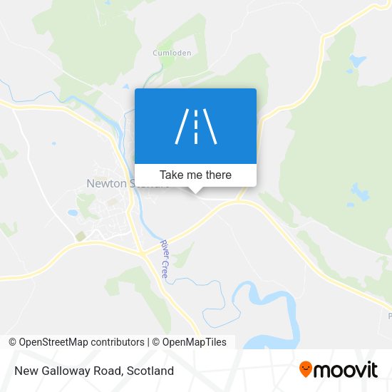 New Galloway Road map