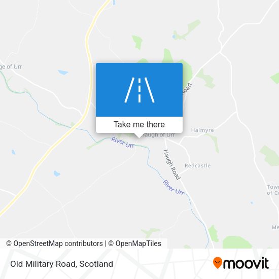 Old Military Road map
