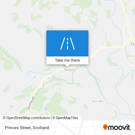 Princes Street map