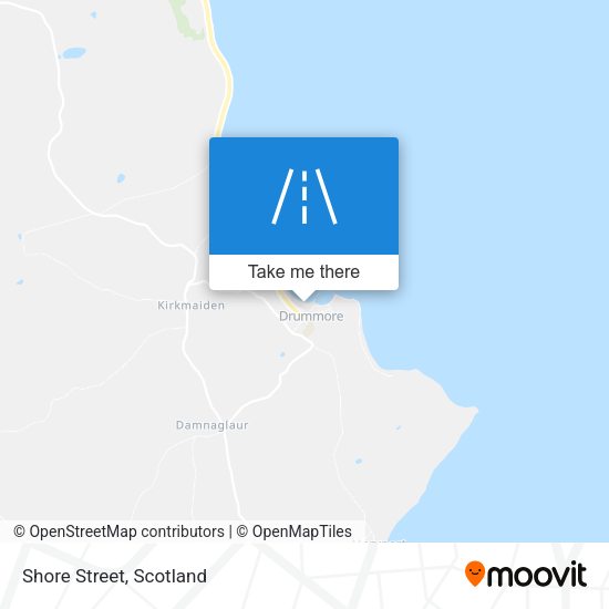 Shore Street map
