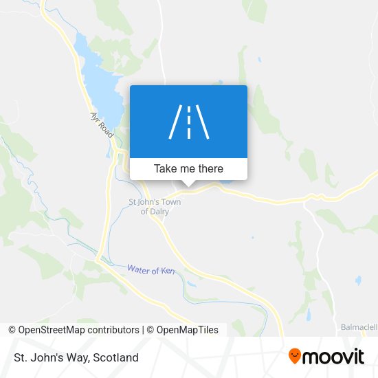 St. John's Way map