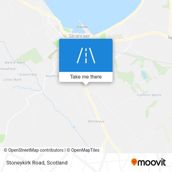 Stoneykirk Road map