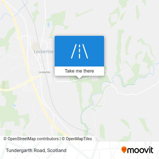 Tundergarth Road map