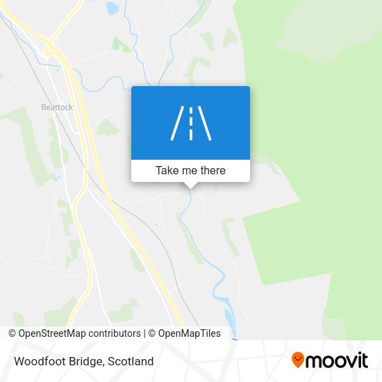 Woodfoot Bridge map