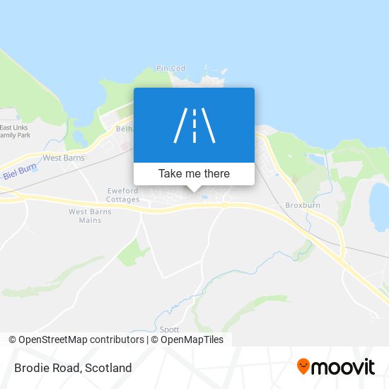 How to get to Brodie Road in Dunbar by Bus or Train