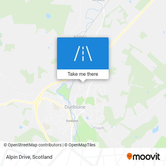 Alpin Drive map