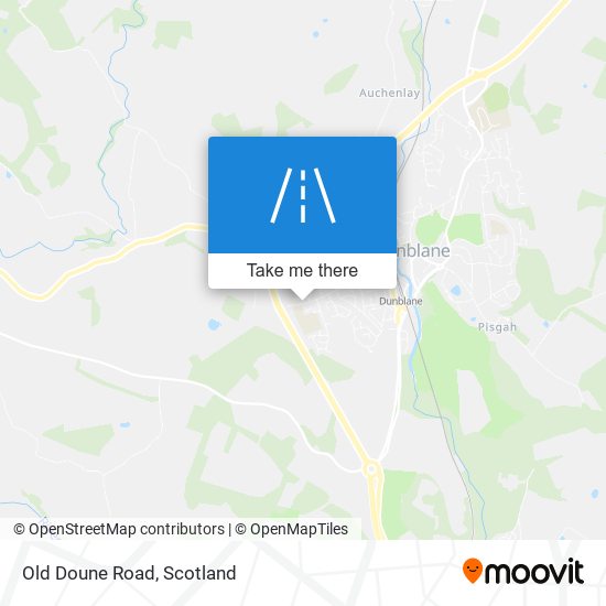 Old Doune Road map
