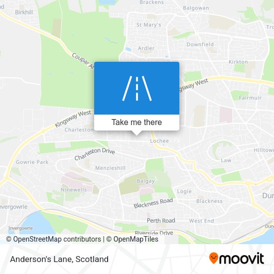 Anderson's Lane map