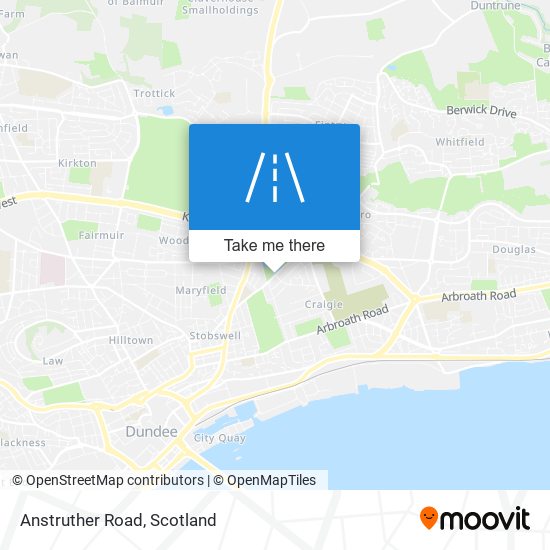 Anstruther Road map