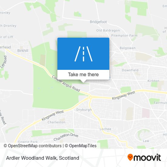 Ardler Woodland Walk map