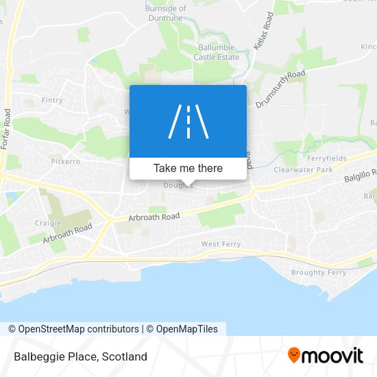 Balbeggie Place map