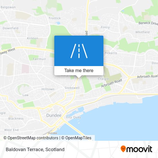 Baldovan Terrace map