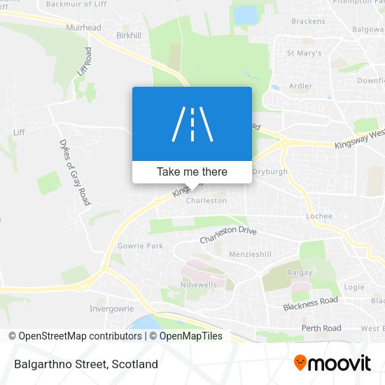Balgarthno Street map