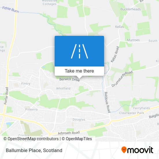 Ballumbie Place map