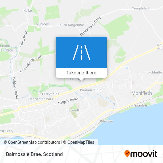 Balmossie Brae map