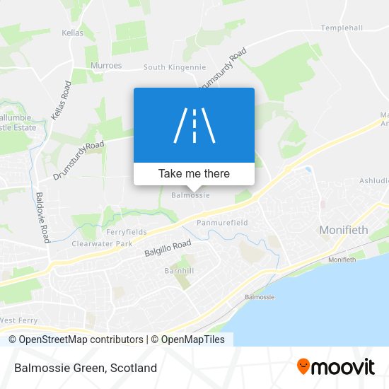 Balmossie Green map