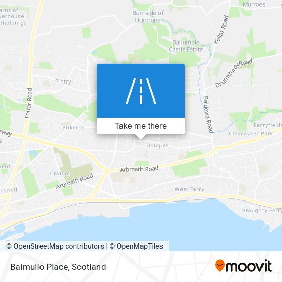 Balmullo Place map
