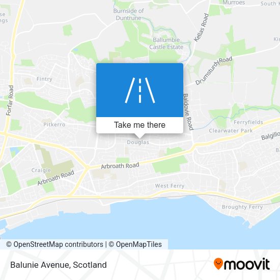 Balunie Avenue map