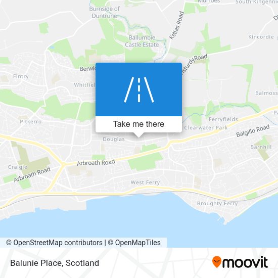 Balunie Place map
