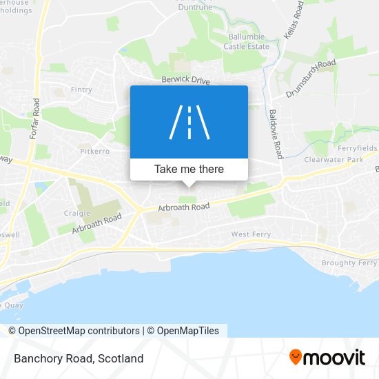 Banchory Road map