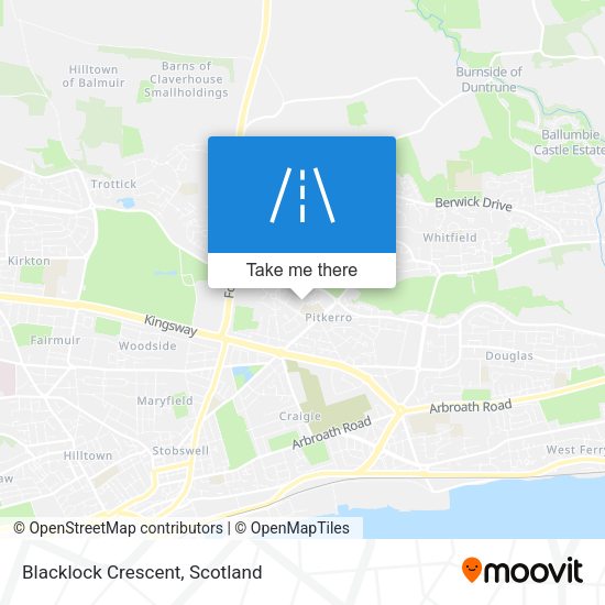 Blacklock Crescent map