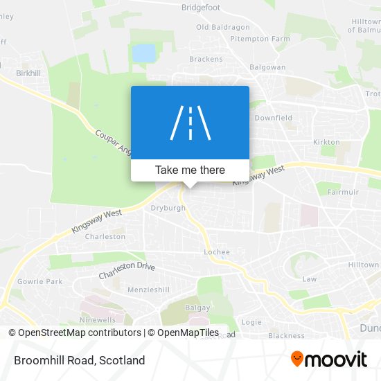 Broomhill Road map